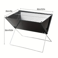 Portable Foldable BBQ Grill for Family Outdoor Use