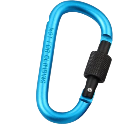Carabiner Keychain and Backpack Bottle Clip