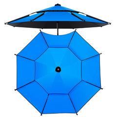 Reinforced Metal Fishing Umbrella with Black Coating