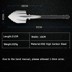 Compact Folding Military Shovel for Outdoor Use